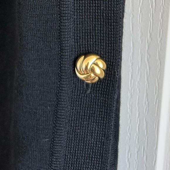 Vintage 100% Wool Ports International Black Skirt - Picture 2 of 5